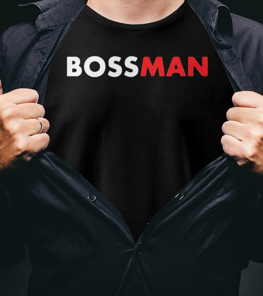 BOSSMAN Bold Statement Red And White T-Shirt