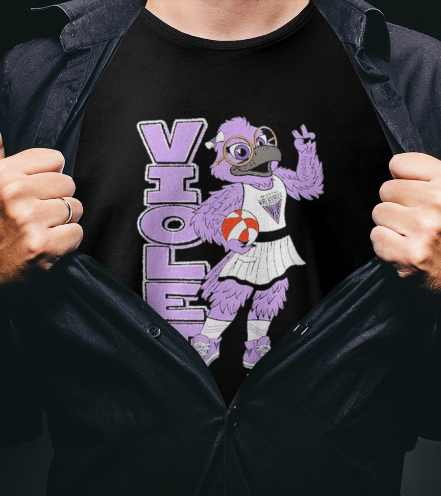 Golden State Valkyries Oaklandish Violet Mascot Basketball T-Shirt
