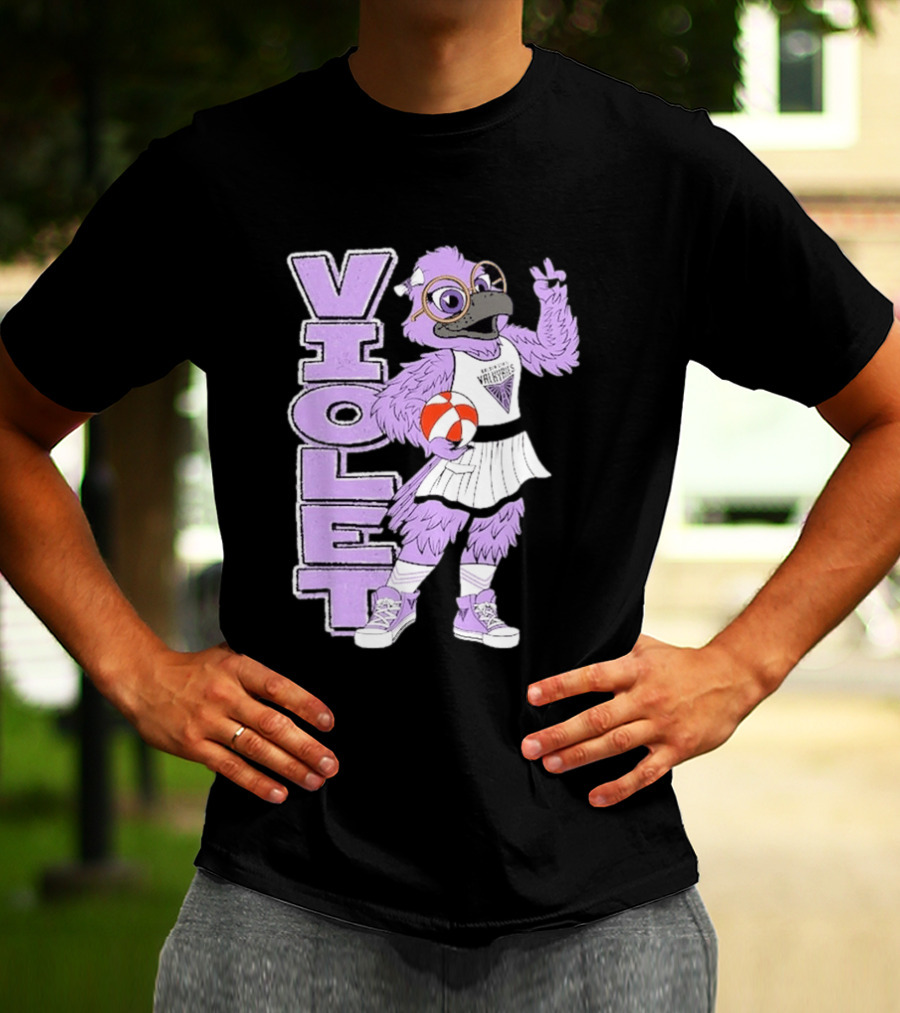 Golden State Valkyries Oaklandish Violet Mascot Basketball T-Shirt
