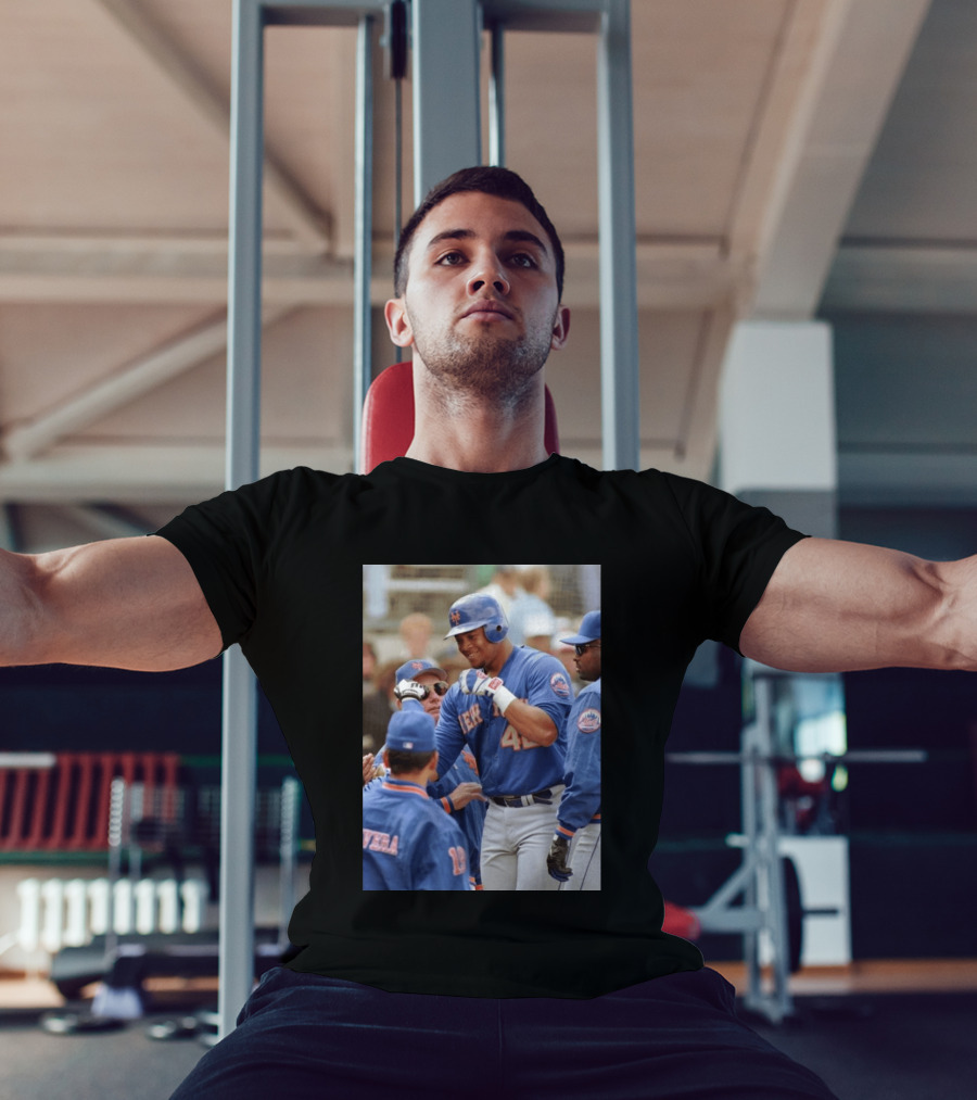 New York Mets Butch Huskey No. 42 MLB Legend T-Shirt