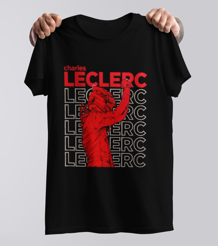 Charles Leclerc Formula 1 Racing Champion Red T-Shirt