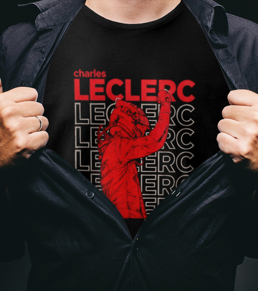 Charles Leclerc Formula 1 Racing Champion Red T-Shirt
