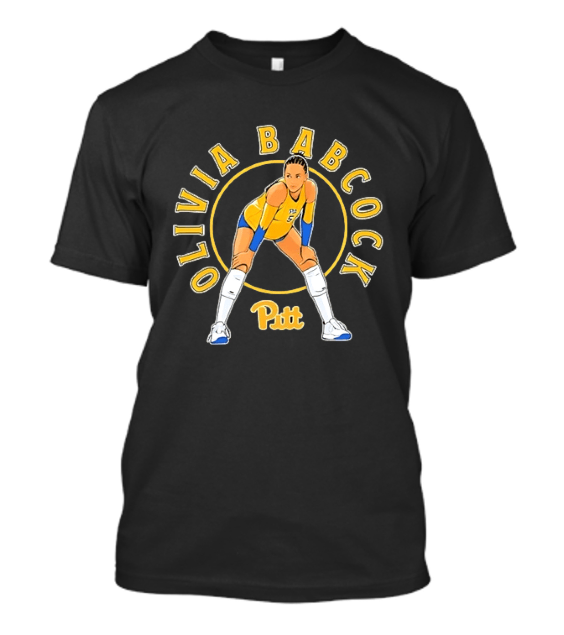 Pitt Panthers Volleyball Olivia Babcock Number 5 T-Shirt