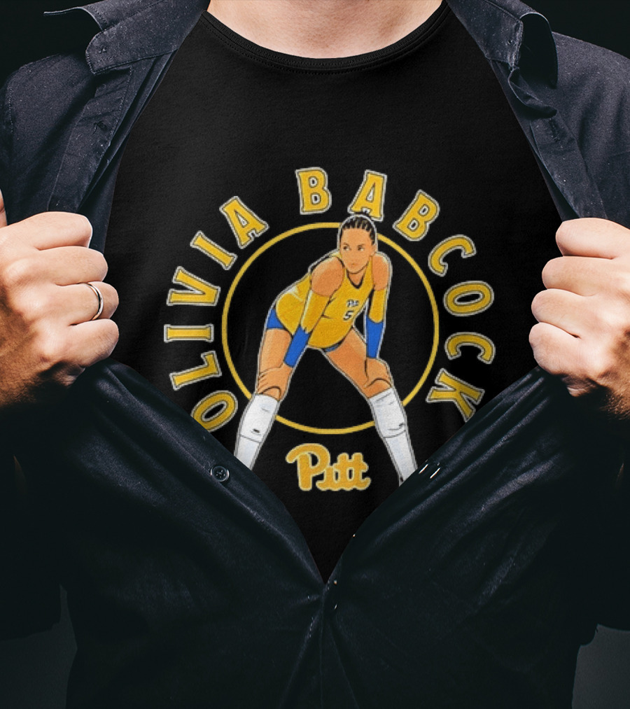 Pitt Panthers Volleyball Olivia Babcock Number 5 T-Shirt