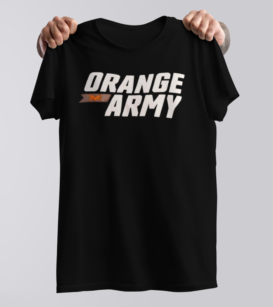 Orange Army Team Spirit Supporter Flag T-Shirt
