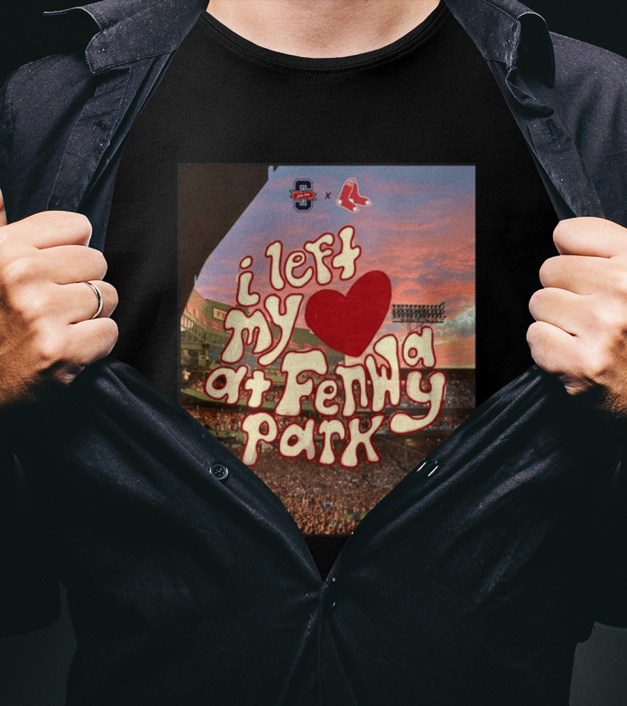Cleveland Guardians Boston Red Sox I Left My Heart At Fenway Park T-Shirt