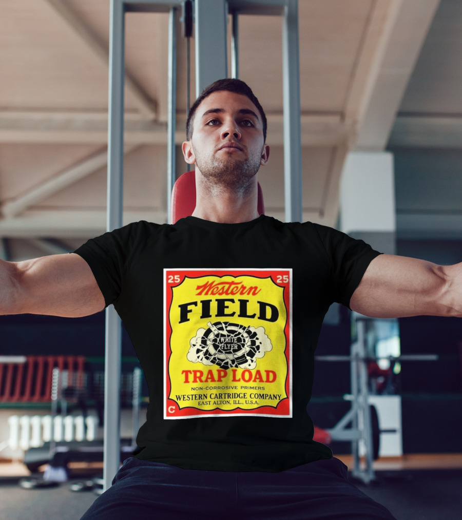 Western Field White Flyer Trap Load Western Cartridge Company East Alton USA T-Shirt