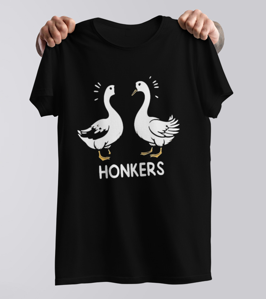 Honkers Goose Duo Geese Honk Bird Humor T-Shirt