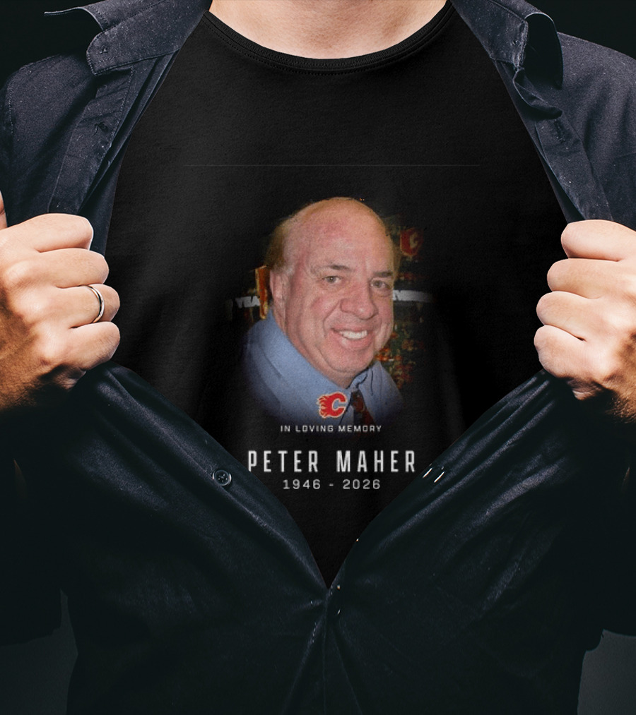 In Loving Memory Peter Maher 1946 2026 Flames T-Shirt