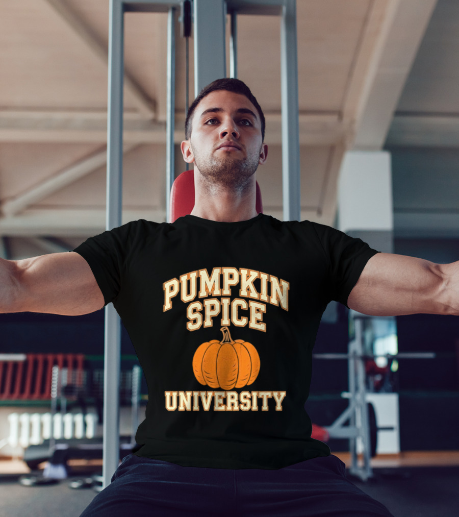 Pumpkin Spice University Distressed Fall T-Shirt