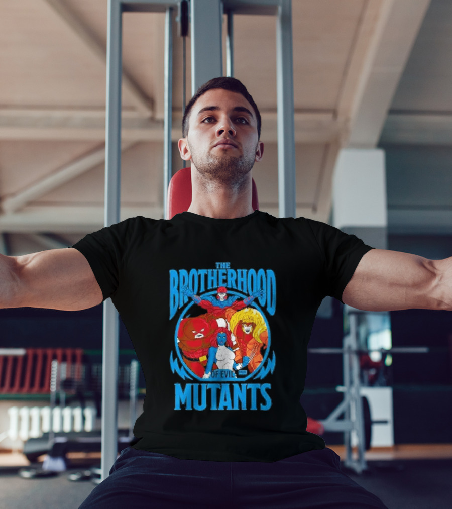 X Men Brotherhood Of Evil Mutants Cropped Mystique Sabretooth Blob T-Shirt