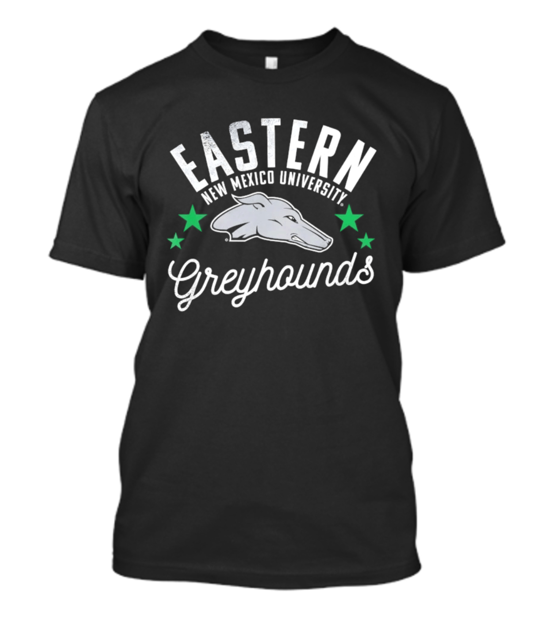 Eastern New Mexico University Greyhounds Three Green Stars T-Shirt