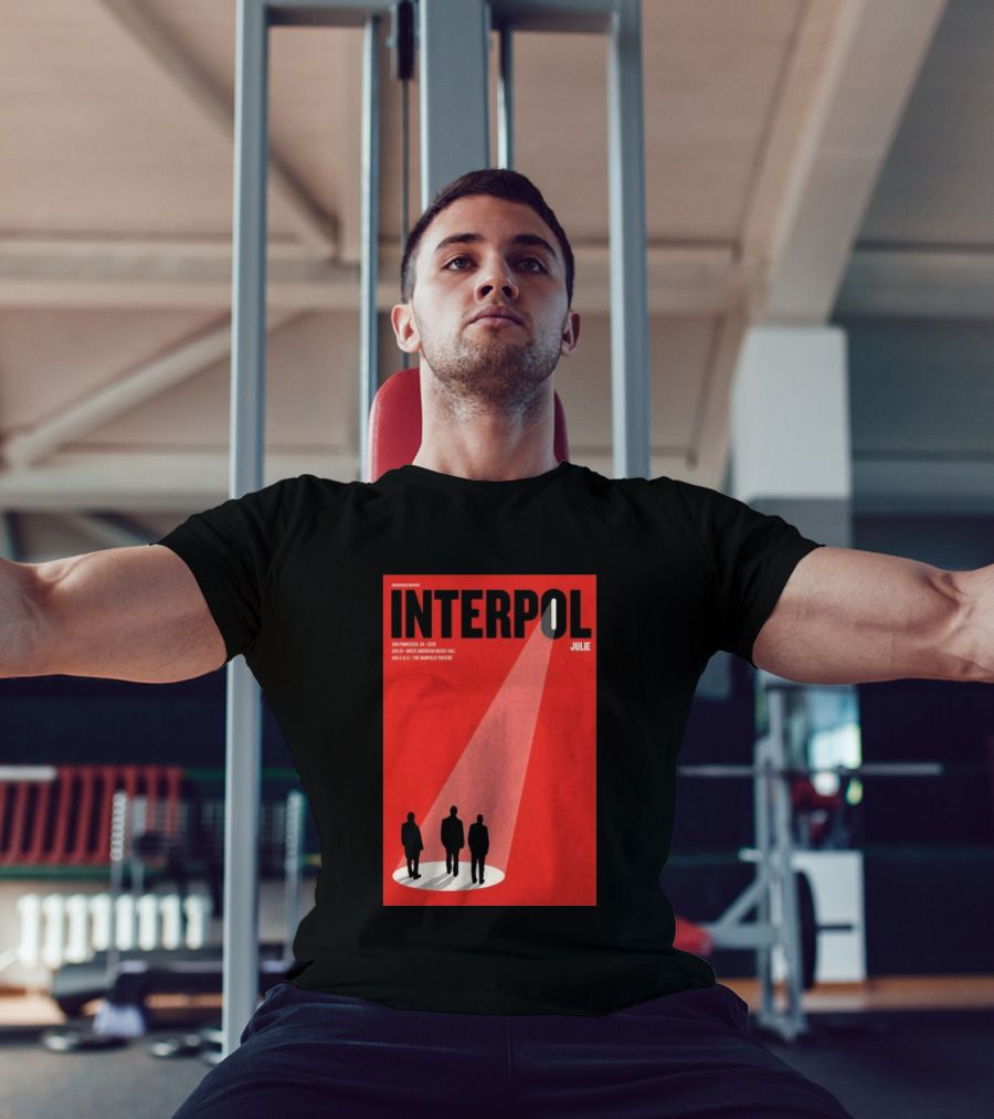 Interpol San Francisco 2026 Great American Music Hall Warfield Theatre Event Julie T-Shirt