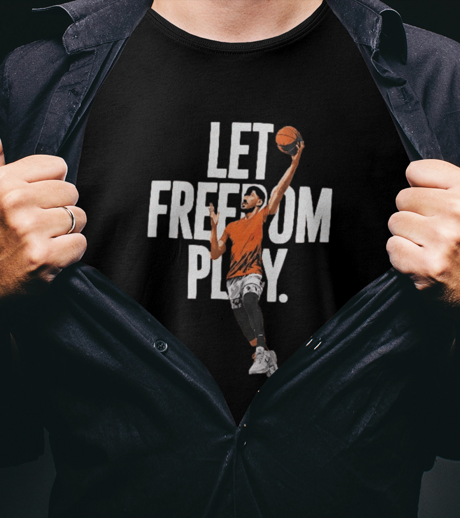 Let Freedom Play Basketball Enes Kanter Freedom T-Shirt