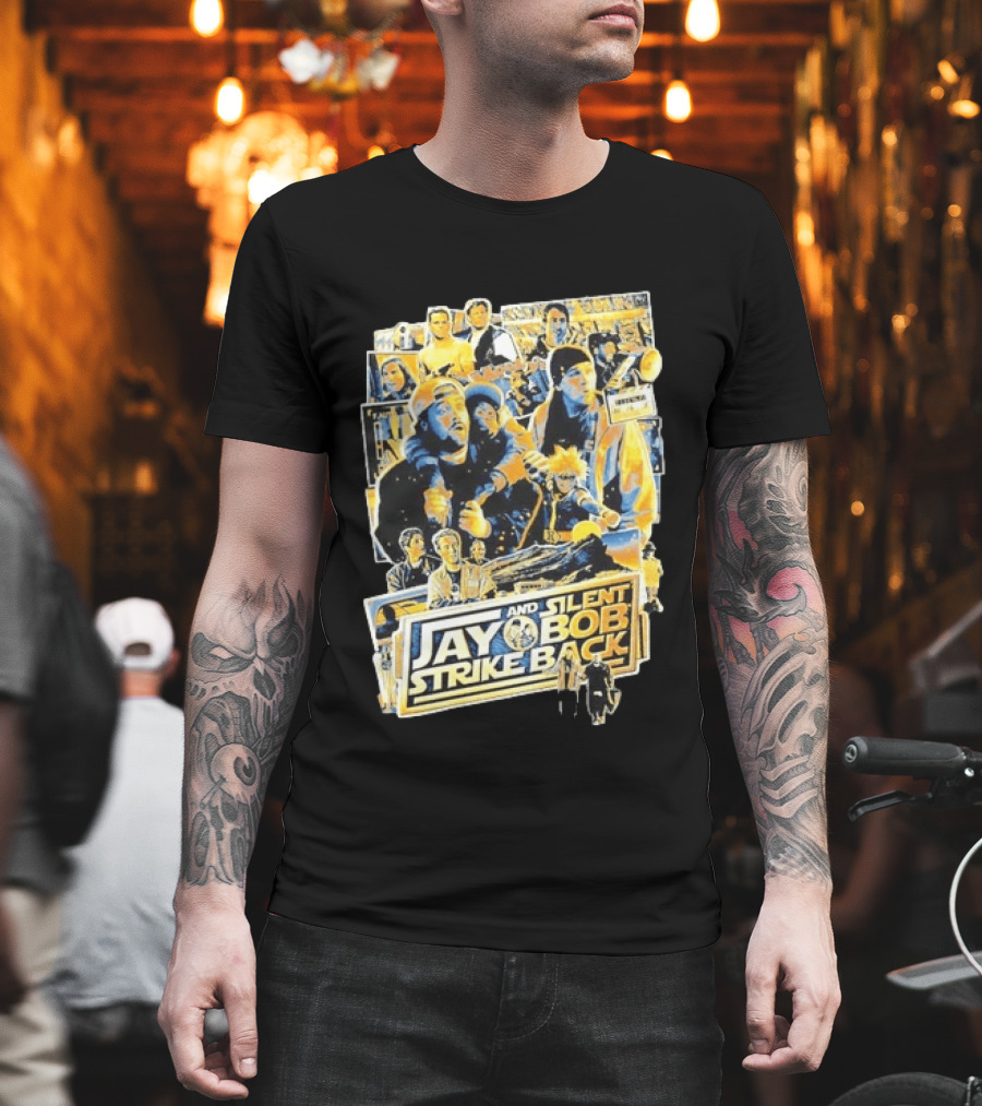 Jay And Silent Bob Strike Back Movie Collage Kevin Smith T-Shirt