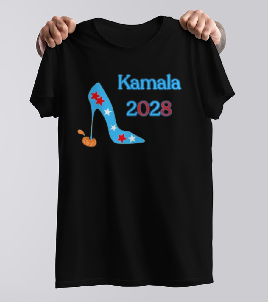Kamala 2028 High Heel Stars Fun Election T-Shirt