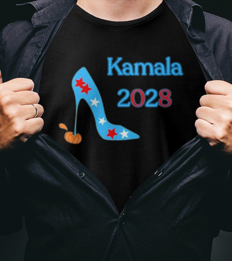 Kamala 2028 High Heel Stars Fun Election T-Shirt