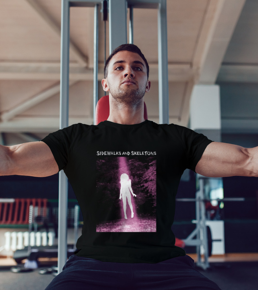Sidewalks And Skeletons Goth Aesthetic Alien Abduction Vibes T-Shirt