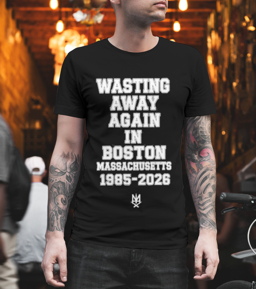 Slapshot Wasting Away Again In Boston Massachusetts 1985 2026 T-Shirt