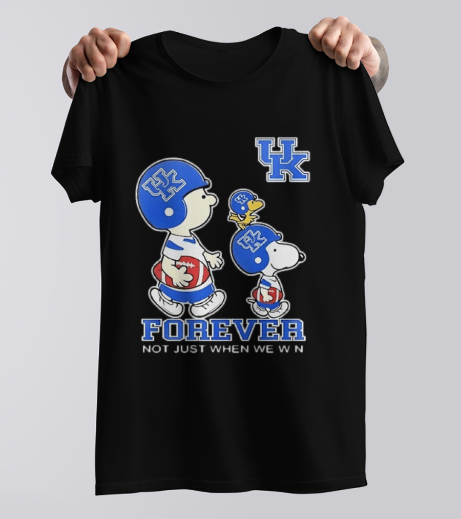 Snoopy Woodstock Charlie Brown UK Forever Not Just When We Win T-Shirt