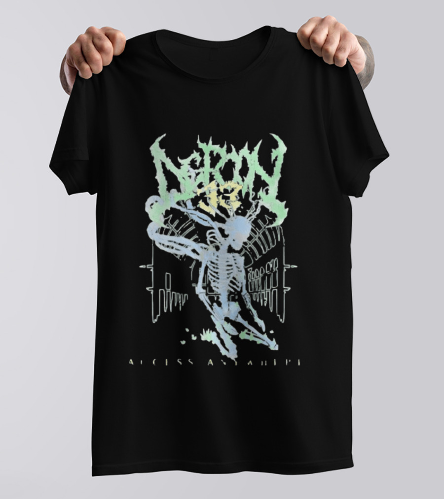 Neron 13 Skeleton Access Anywhere Metal Band T-Shirt