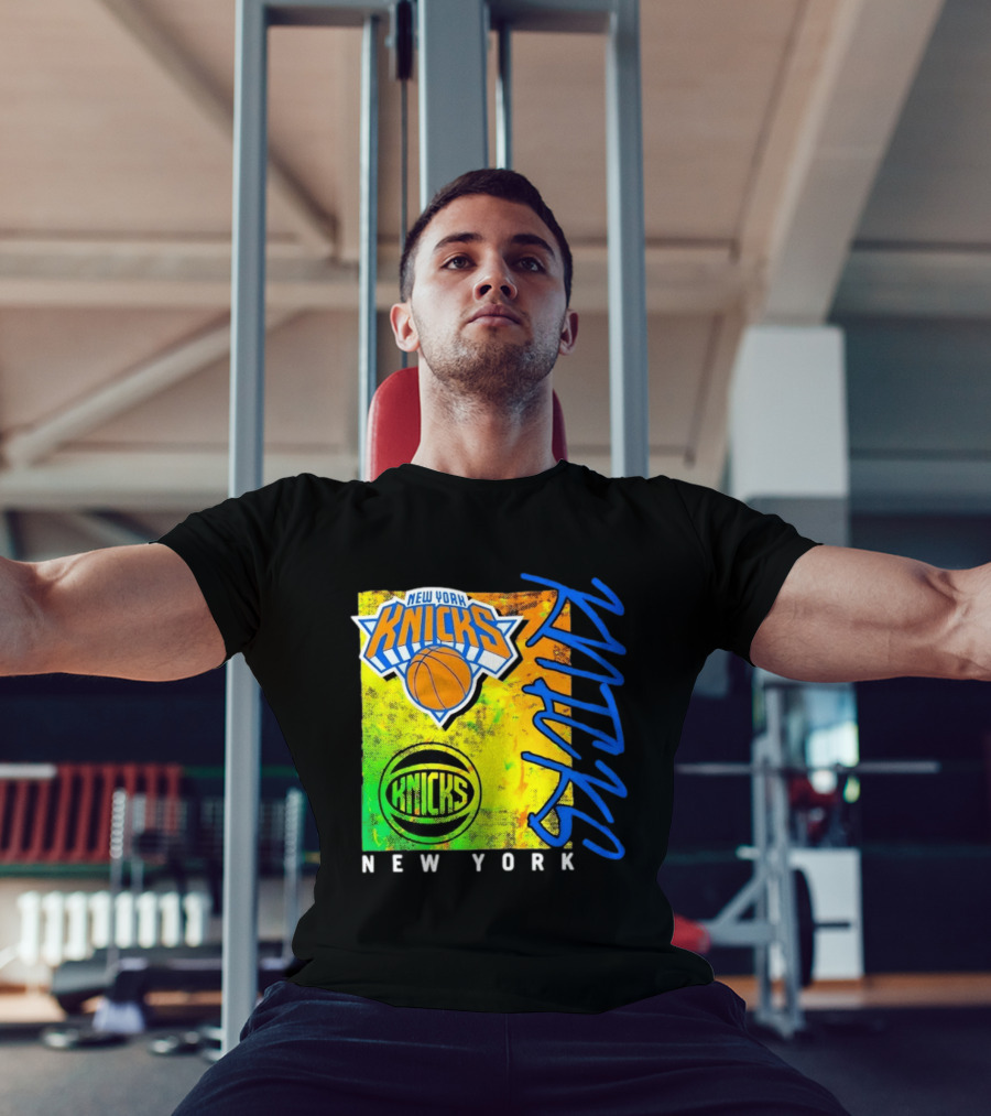 New York Knicks Basketball Team NBA Vibrant Graphic Knicks New York T-Shirt