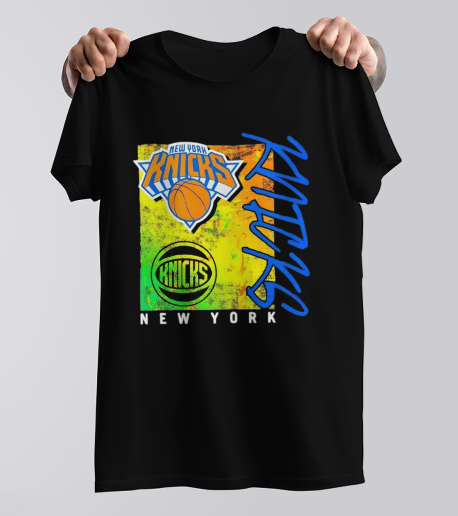 New York Knicks Basketball Team NBA Vibrant Graphic Knicks New York T-Shirt