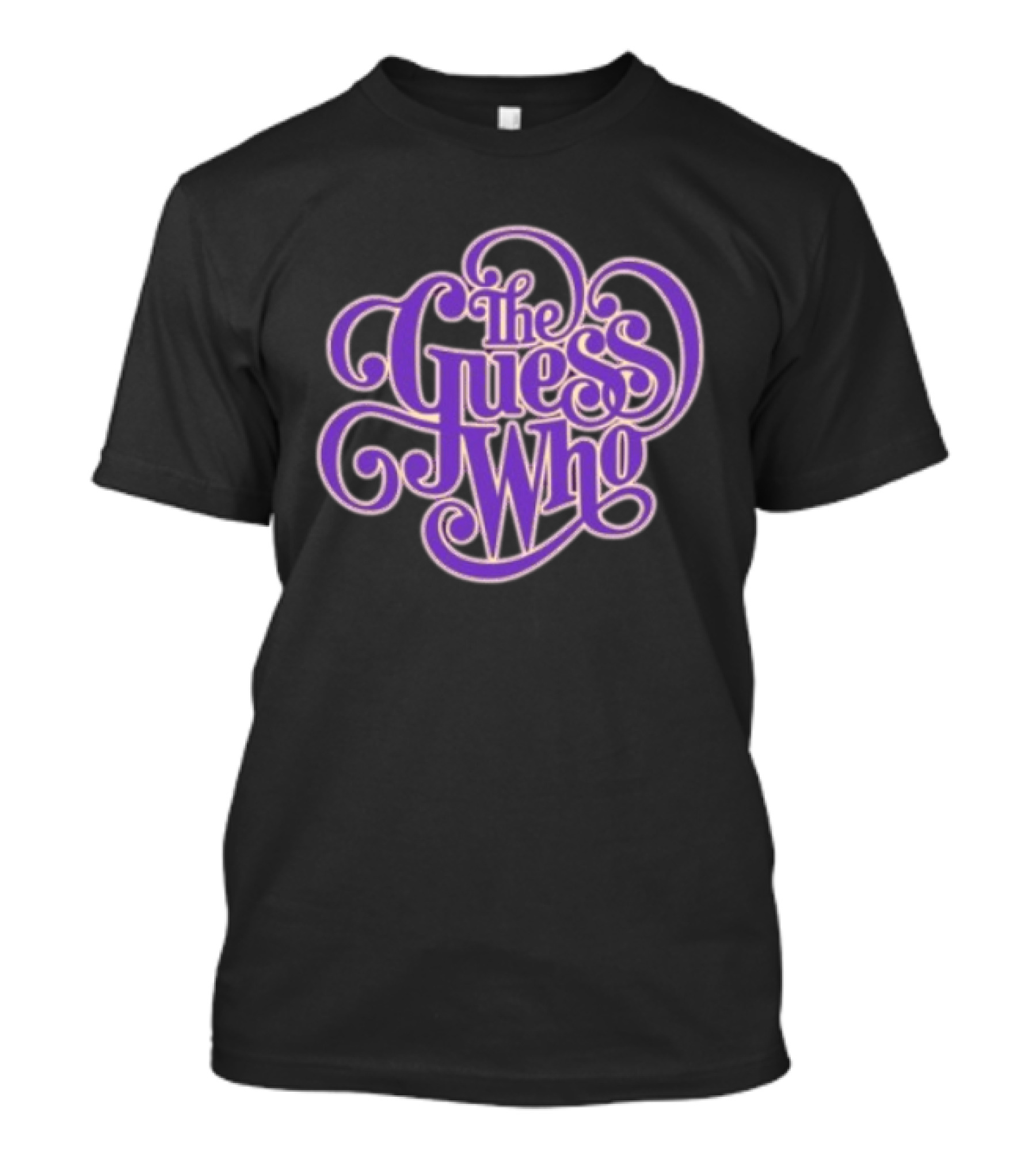 The Guess Who Store Purple Classic Curling Script T-Shirt