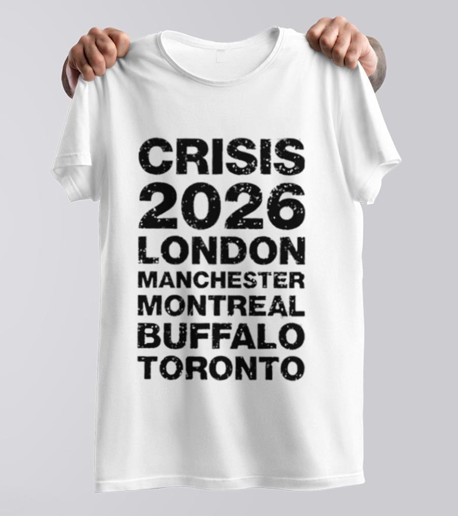 Alexisonfire Crisis 2026 Tour London Manchester Montreal Buffalo Toronto 20 Years T-Shirt