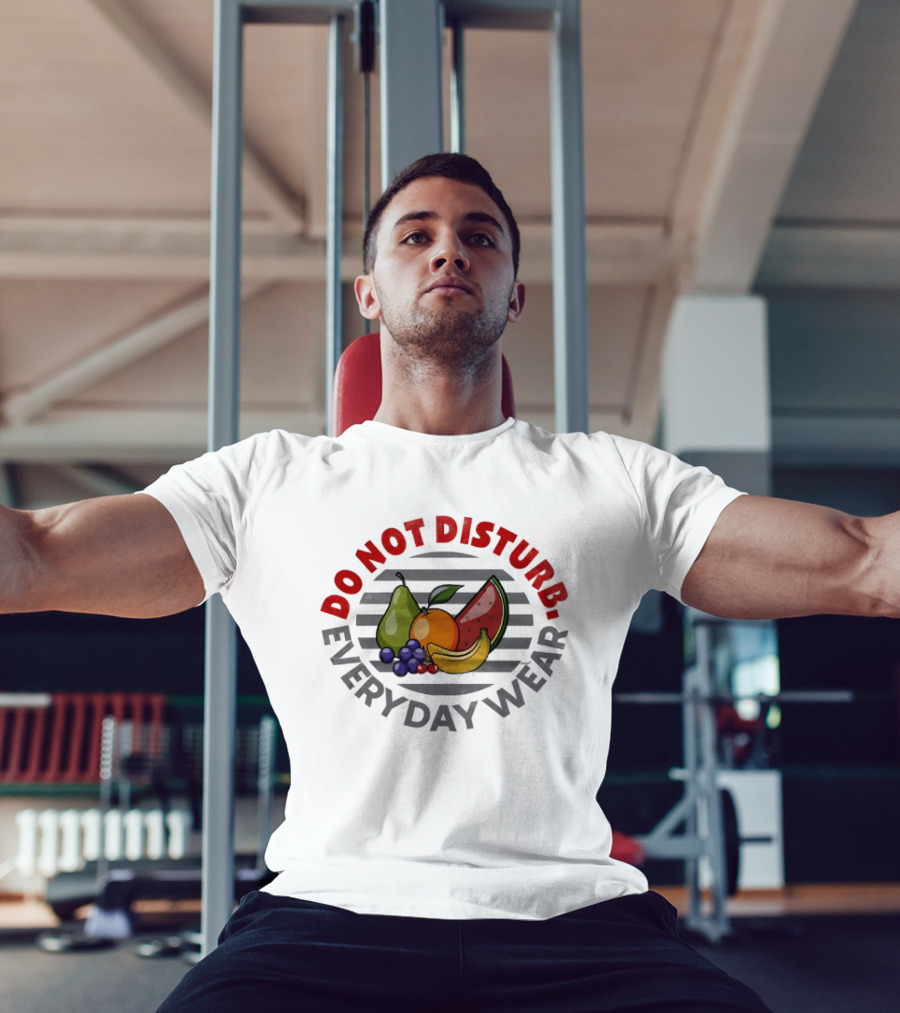 Do Not Disturb Everyday Wear Fruit Food Pear Orange Banana Watermelon T-Shirt