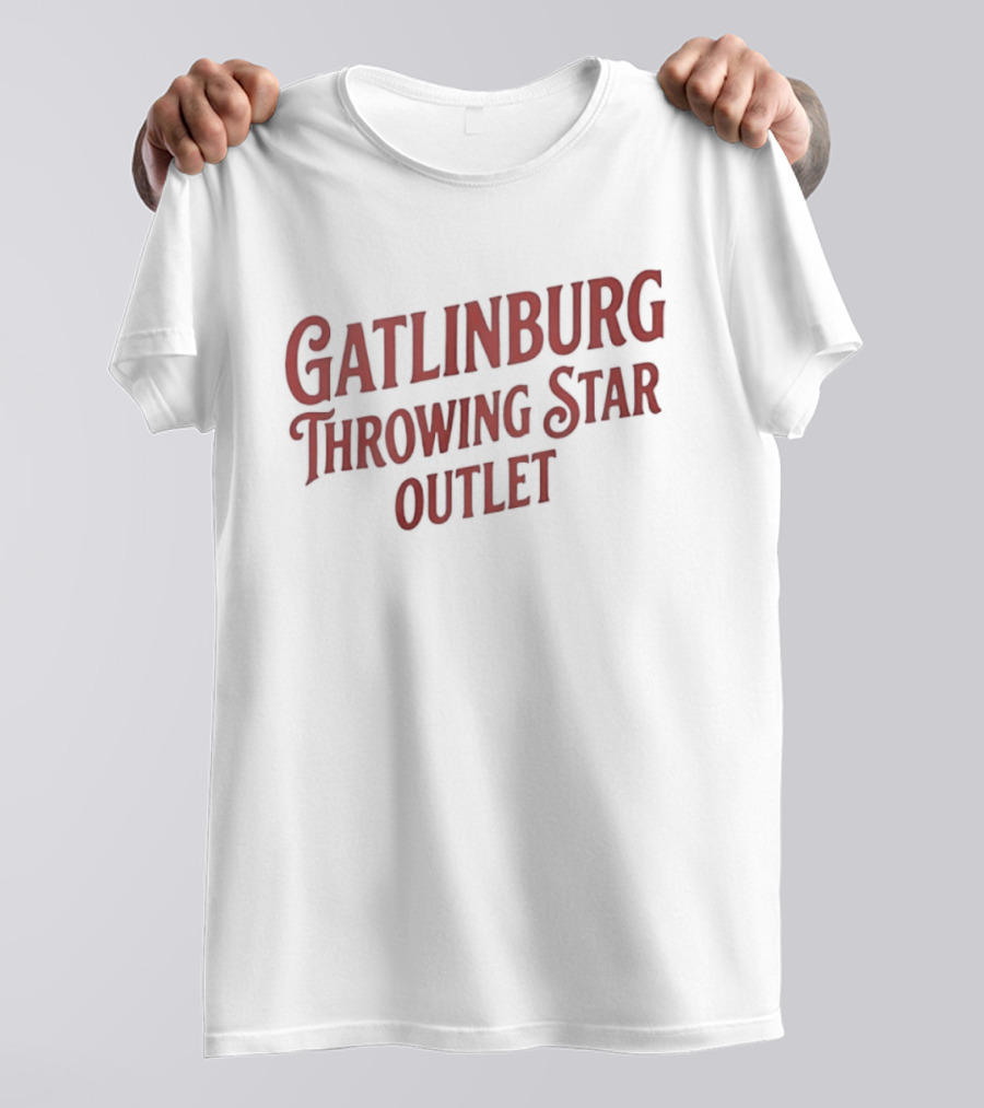 Gatlinburg Throwing Star Outlet Novelty T-Shirt