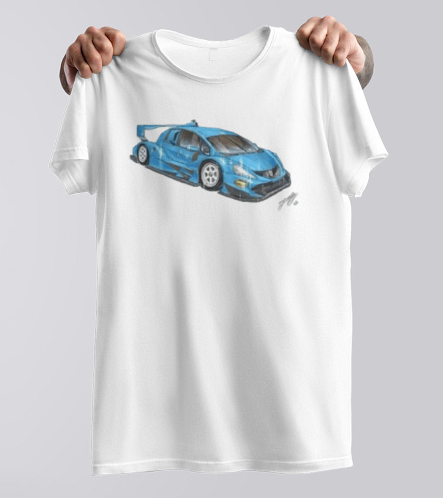 Grent Perez Store Fih Blue Racing Car T-Shirt