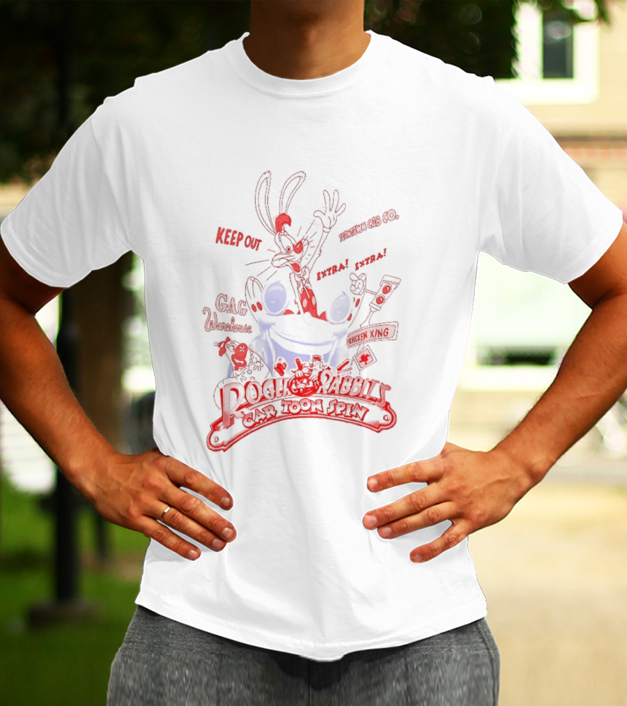 Roger Rabbit Benny The Cab Toontown Keep On Running Smile Darn Ya Smile Disney T-Shirt