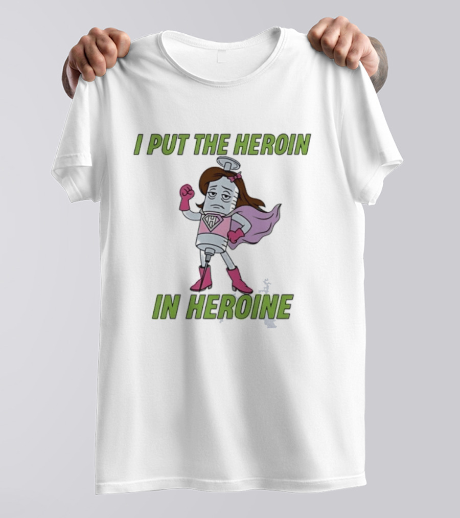 I Put The Heroin In Heroine Superhero Syringe Costume T-Shirt