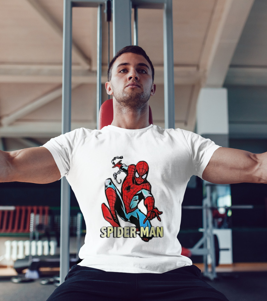 Spider Man Action Pose Marvel Superhero Avengers Comic T-Shirt