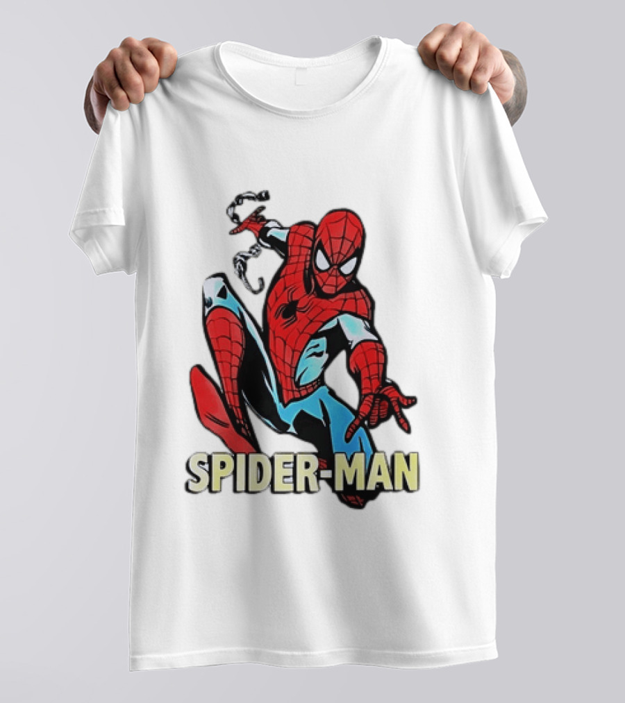 Spider Man Action Pose Marvel Superhero Avengers Comic T-Shirt