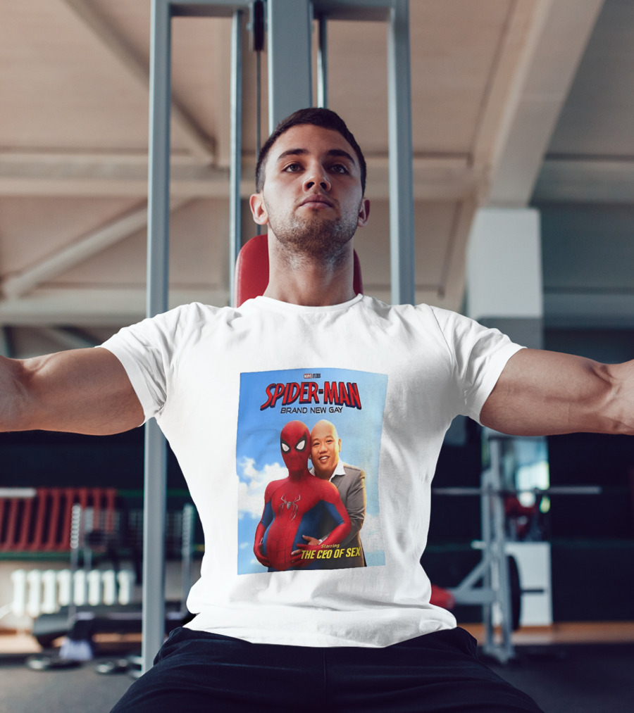 Spider Man Brand New Gay Starring The CEO Of Sex Marvel Studios T-Shirt