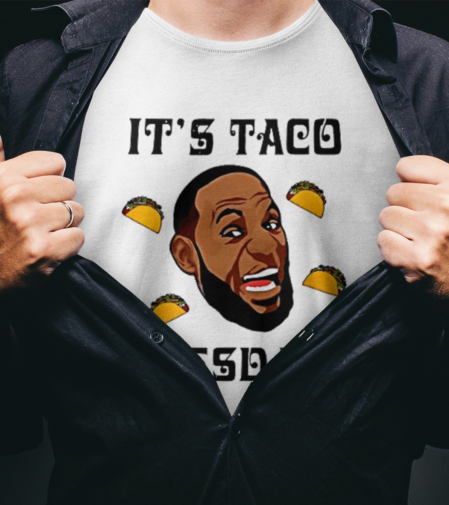 It's Taco Tuesday Meme Face With Tacos T-Shirt