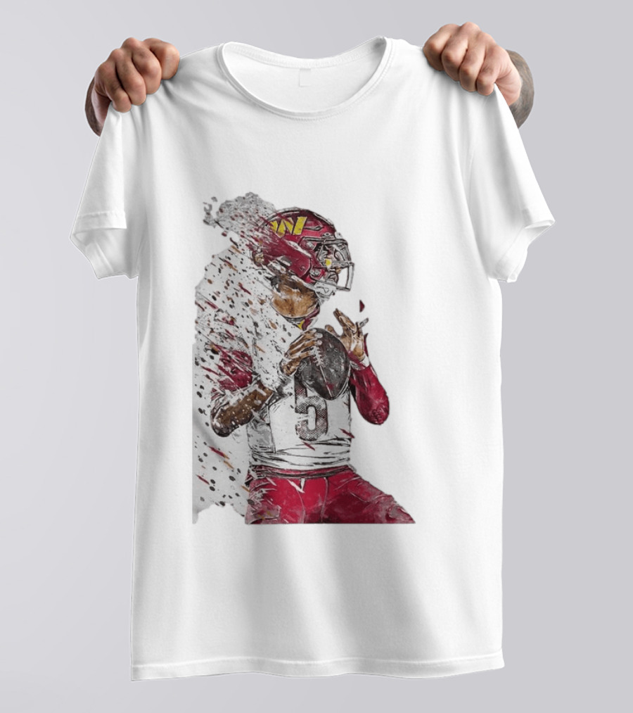 Jayden Daniels Washington Commanders Quarterback Football T-Shirt