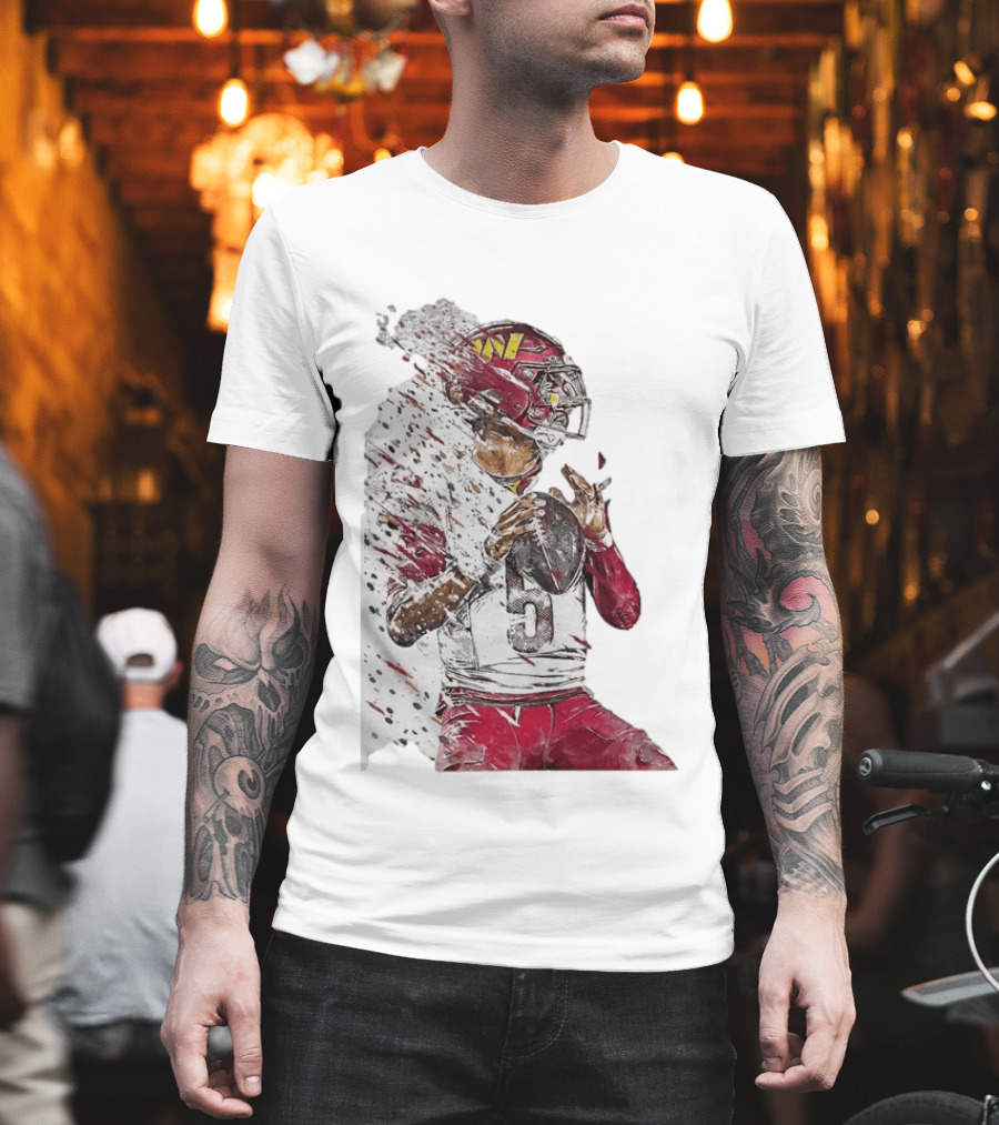 Jayden Daniels Washington Commanders Quarterback Football T-Shirt