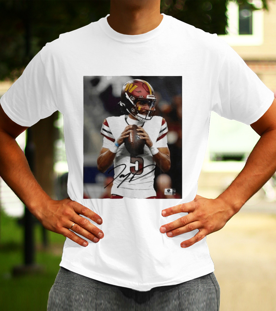 Jayden Daniels Washington Commanders Football Player Number 3 T-Shirt