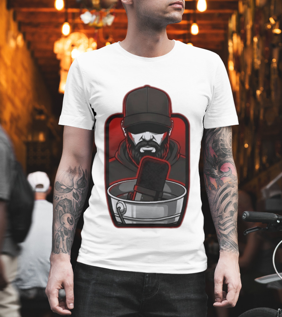 Pat McAfee Show Podcast Host Sports Enthusiast Iconic Microphone T-Shirt