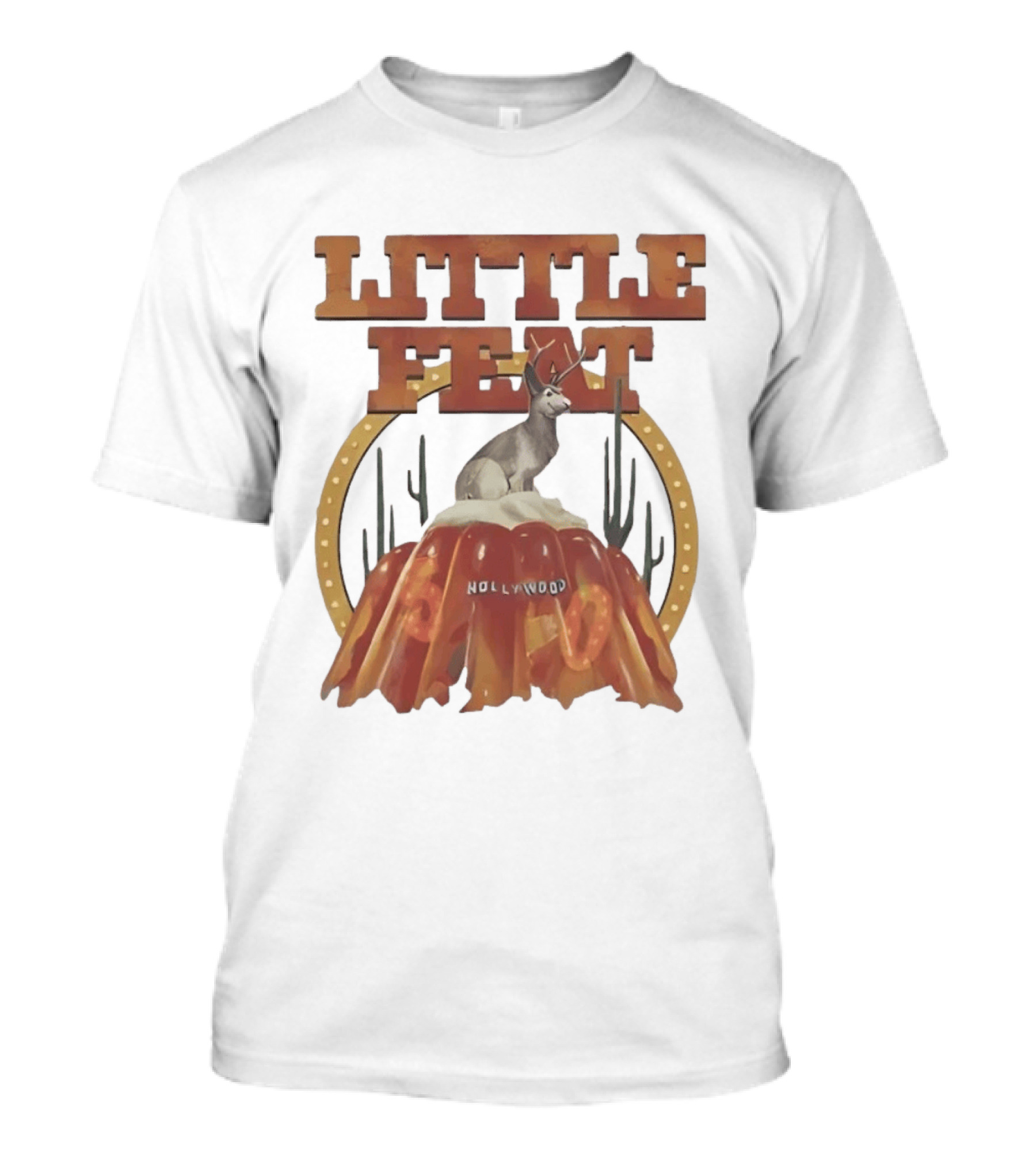 Little Feat Fifty Years Hollywood Record Album Antelope And Cactus T-Shirt