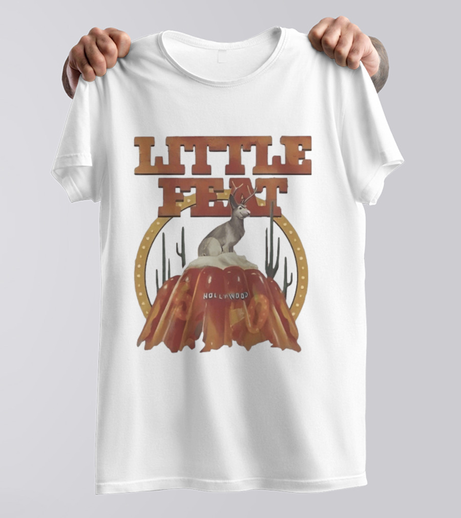 Little Feat Fifty Years Hollywood Record Album Antelope And Cactus T-Shirt