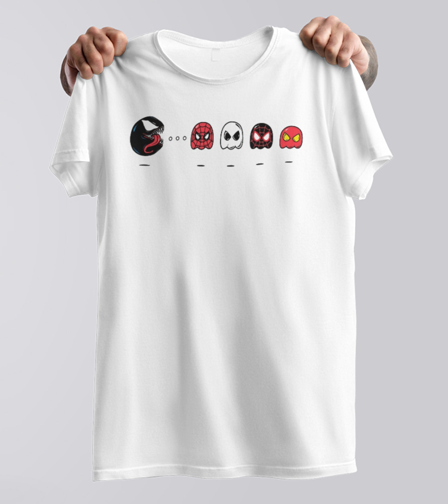 Venom Spider Man Ghost Spider Miles Morales Scarlet Spider Iconic Mashup T-Shirt