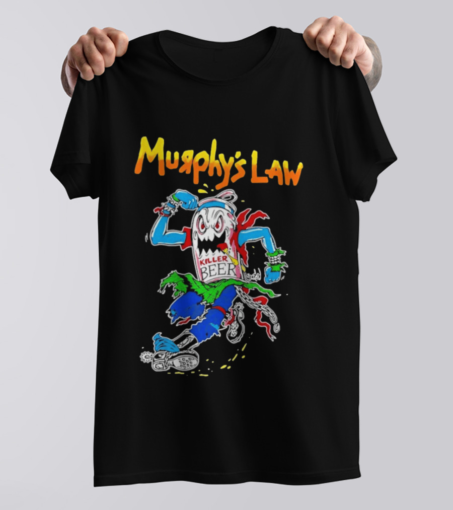 Murphy's Law Killer Beer Crossover Thrash Monster Can Running T-Shirt