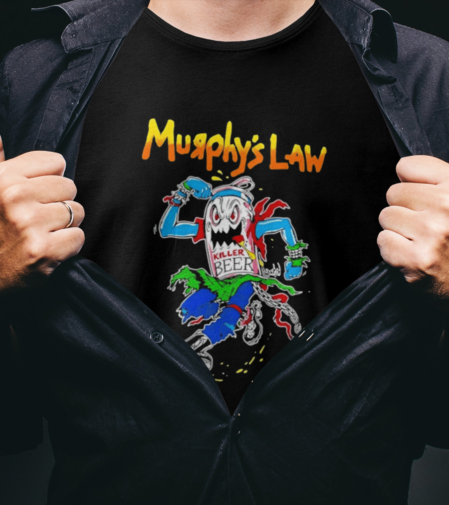 Murphy's Law Killer Beer Crossover Thrash Monster Can Running T-Shirt