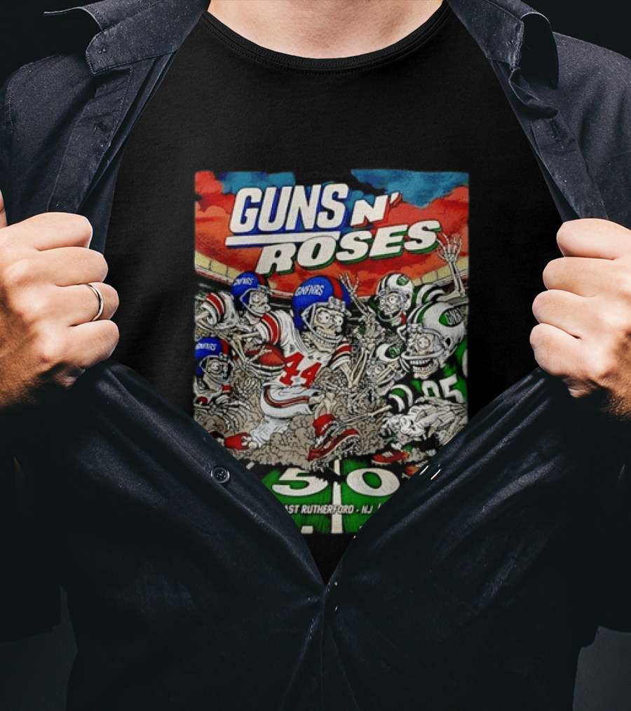 Guns N' Roses MetLife Stadium 2026 East Rutherford NJ Football Concert Tour August 12 T-Shirt