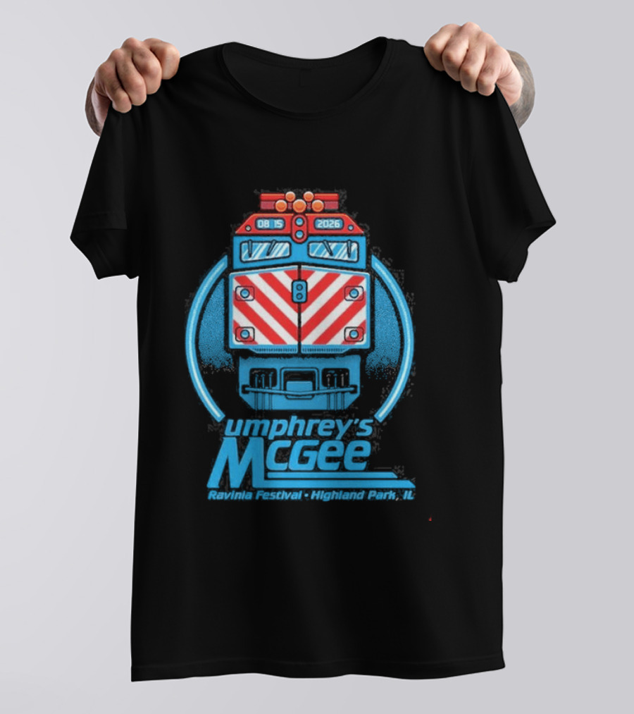 Highland Park IL 08.15.2026 Umphrey's McGee Tour Train T-Shirt