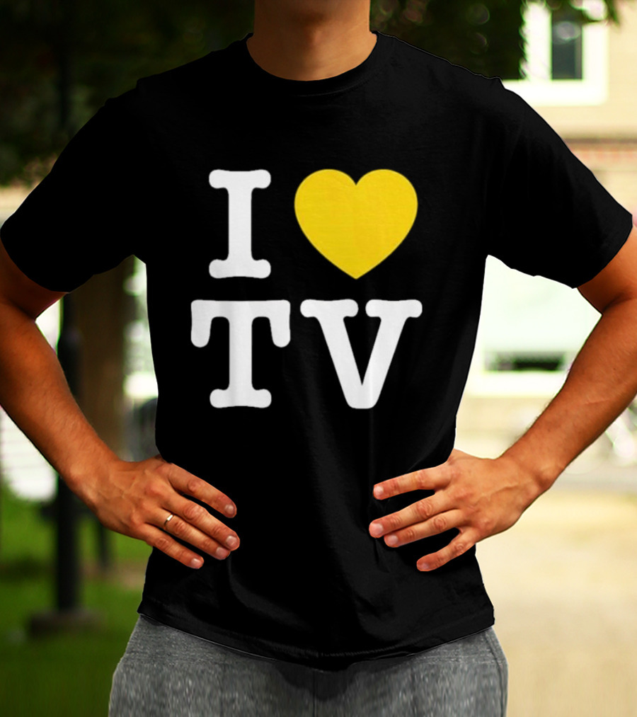 Hivemind I Love TV Heart T-Shirt
